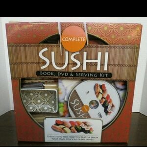 Hinkler Complete Sushi Set - Includes Book, DVD, & Serving Kit - NEW IN BOX